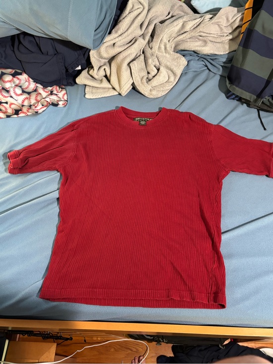 Other - Classic Ribbed Crew Neck T-Shirt - Red